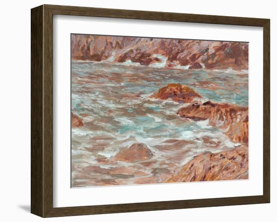 Capri and Seascape-James Charles-Framed Giclee Print