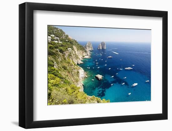 Capri Coastline at Faraglioni, Italy-George Oze-Framed Photographic Print