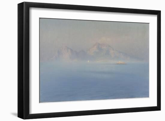 Capri, côte escarpée vue de la mer-Henry Brokman-Framed Giclee Print