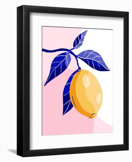 Capri Lemon-Tara Reed-Framed Art Print