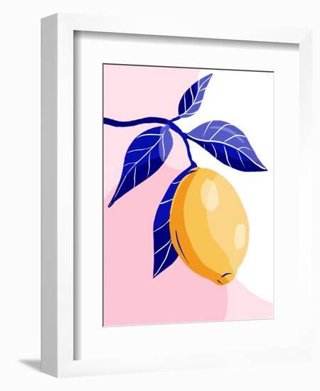 Capri Lemon-Tara Reed-Framed Art Print