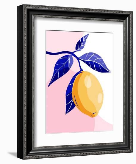 Capri Lemon-Tara Reed-Framed Art Print