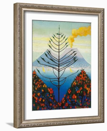 Capri (Oil on Canvas)-Joseph Stella-Framed Giclee Print