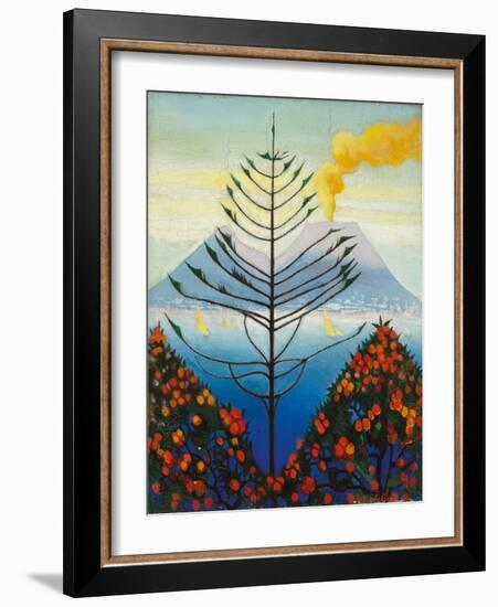 Capri (Oil on Canvas)-Joseph Stella-Framed Giclee Print