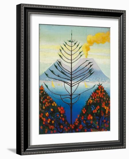 Capri (Oil on Canvas)-Joseph Stella-Framed Giclee Print