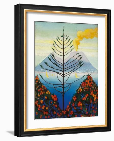 Capri (Oil on Canvas)-Joseph Stella-Framed Giclee Print