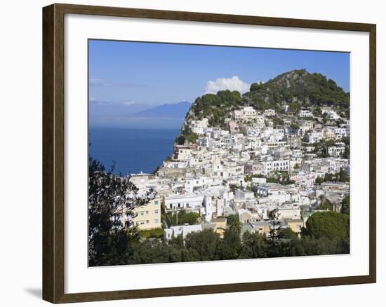 Capri Town on Capri Island, Bay of Naples, Campania, Italy, Europe-Richard Cummins-Framed Photographic Print