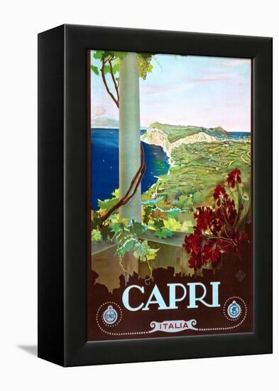 Capri-Mario Borgoni-Framed Stretched Canvas