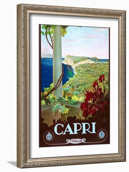 Capri-Mario Borgoni-Framed Art Print