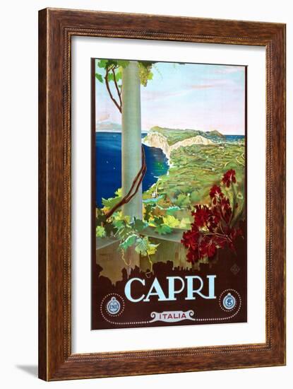 Capri-Mario Borgoni-Framed Art Print