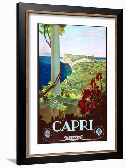 Capri-Mario Borgoni-Framed Art Print