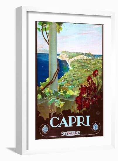 Capri-Mario Borgoni-Framed Art Print