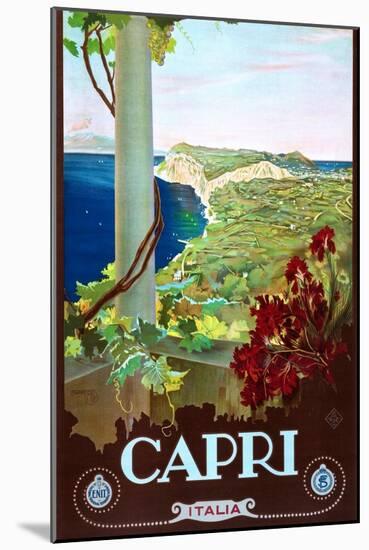 Capri-Mario Borgoni-Mounted Art Print