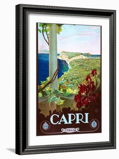 Capri-Mario Borgoni-Framed Art Print