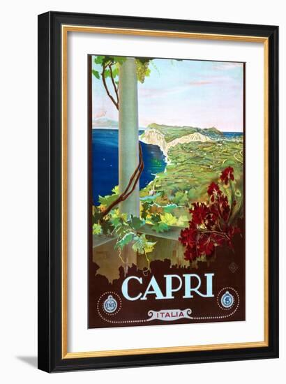 Capri-Mario Borgoni-Framed Art Print