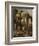 Capricci of Classical Ruins with Water Carriers, Philosophers and Noblemen (Left Panel)-Giovanni Ghisolfi (Circle of)-Framed Giclee Print