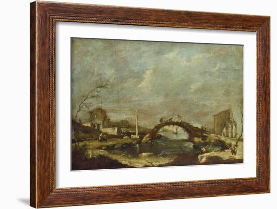 Capriccio Landscape-Francesco Guardi-Framed Giclee Print