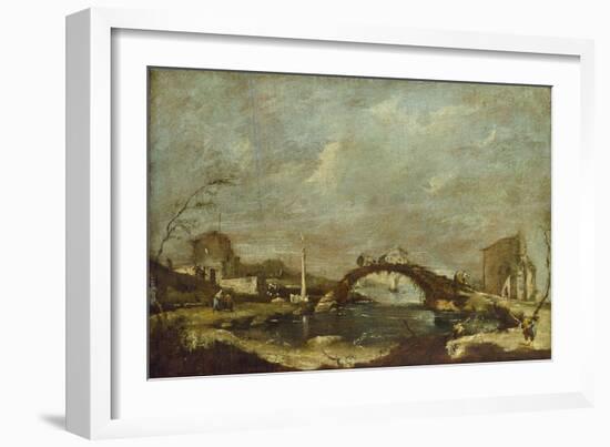 Capriccio Landscape-Francesco Guardi-Framed Giclee Print