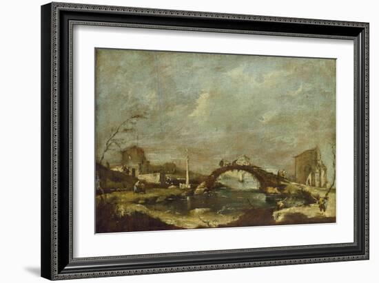 Capriccio Landscape-Francesco Guardi-Framed Giclee Print