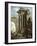 Capriccio of Classical Ruins with the Death of St Francis Xavier-Gian Paolo Panini-Framed Giclee Print