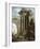 Capriccio of Classical Ruins with the Death of St Francis Xavier-Gian Paolo Panini-Framed Giclee Print