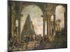 Capriccio of the Ruins of Rome-Giovanni Paolo Pannini-Mounted Giclee Print