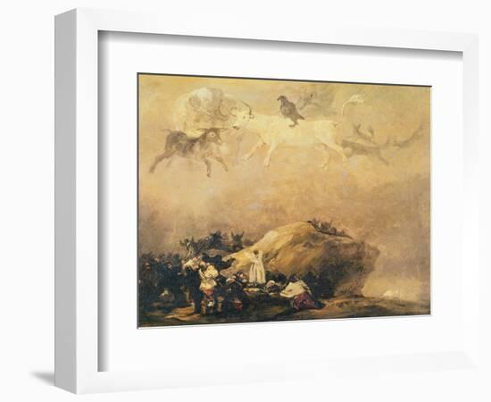 Capriccio Scene: Animals in the Sky-Francisco de Goya-Framed Premium Giclee Print