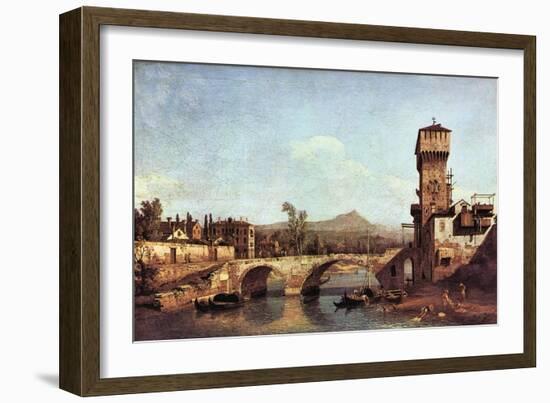 Capriccio Veneto-Canaletto-Framed Art Print