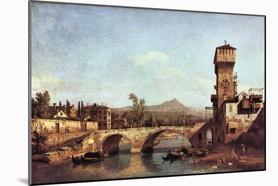 Capriccio Veneto-Canaletto-Mounted Art Print