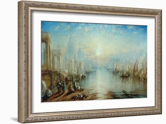 Capriccio, Venice-Joseph Mallord William Turner-Framed Giclee Print