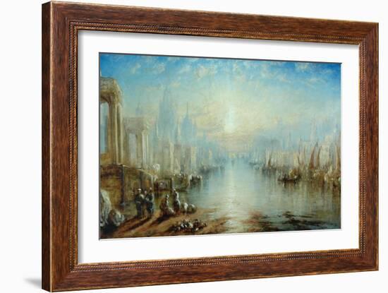 Capriccio, Venice-Joseph Mallord William Turner-Framed Giclee Print