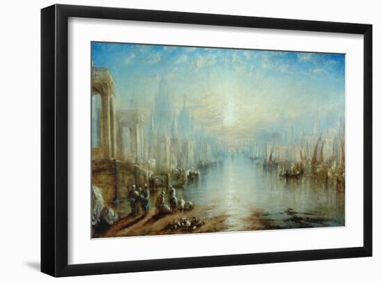 Capriccio, Venice-Joseph Mallord William Turner-Framed Giclee Print