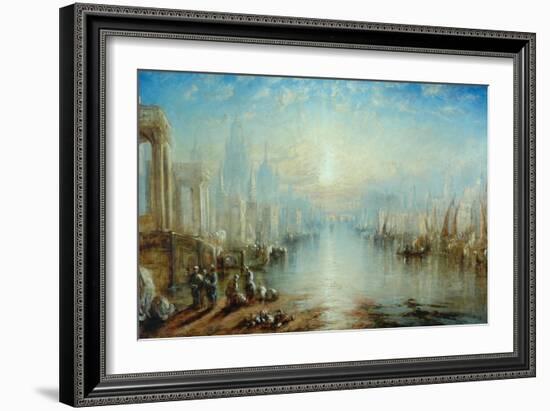 Capriccio, Venice-Joseph Mallord William Turner-Framed Giclee Print