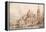 Capriccio with the Church of San Giorgio Maggiore-Canaletto-Framed Stretched Canvas