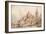 Capriccio with the Church of San Giorgio Maggiore-Canaletto-Framed Art Print