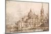 Capriccio with the Church of San Giorgio Maggiore-Canaletto-Mounted Art Print