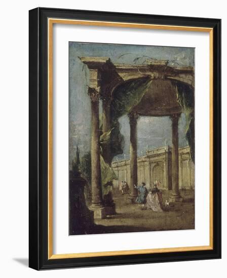 Caprice architectural-Francesco Guardi-Framed Giclee Print