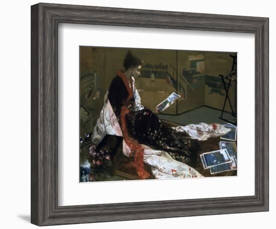 Caprice in Purple and Gold, the Golden Screen, 1864-James Abbott McNeill Whistler-Framed Giclee Print