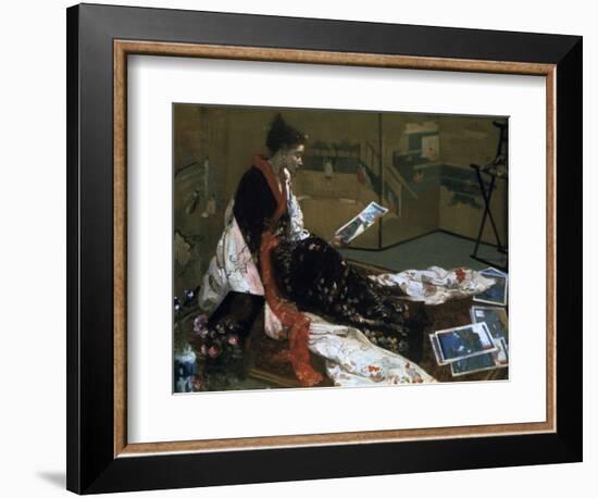 Caprice in Purple and Gold, the Golden Screen, 1864-James Abbott McNeill Whistler-Framed Giclee Print