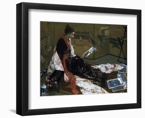 Caprice in Purple and Gold, the Golden Screen, 1864-James Abbott McNeill Whistler-Framed Giclee Print