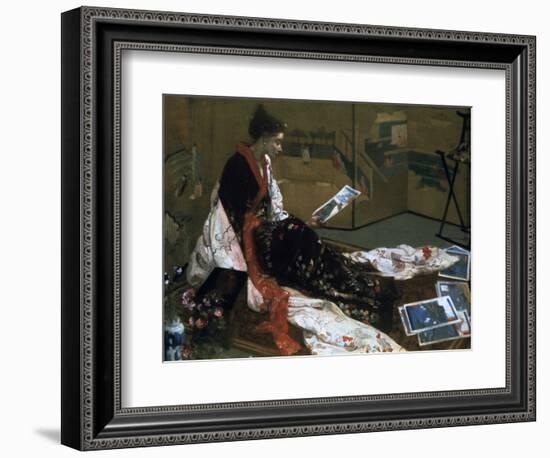 Caprice in Purple and Gold, the Golden Screen, 1864-James Abbott McNeill Whistler-Framed Giclee Print