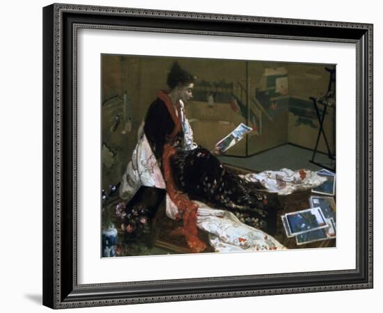 Caprice in Purple and Gold, the Golden Screen, 1864-James Abbott McNeill Whistler-Framed Giclee Print