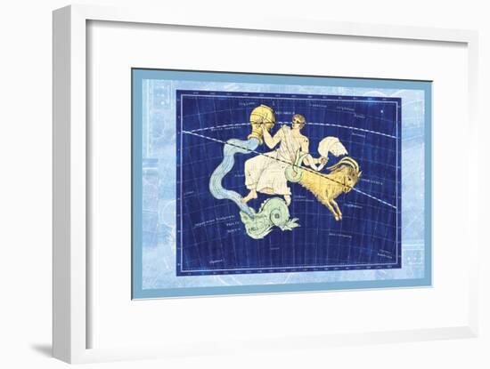 Capricorn and Aquarius-null-Framed Art Print