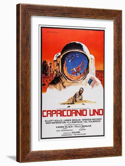 Capricorn One, (AKA Capricornio Uno), Spanish Language Poster Art, James Brolin, 1978-null-Framed Art Print