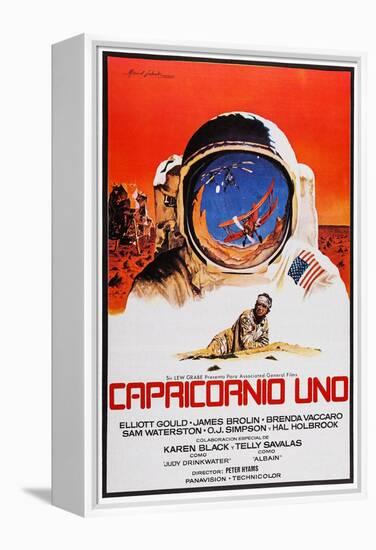 Capricorn One, (AKA Capricornio Uno), Spanish Language Poster Art, James Brolin, 1978-null-Framed Stretched Canvas