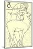 Capricorn, the Goat-null-Mounted Art Print