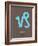 Capricorn Zodiac Sign Blue-NaxArt-Framed Art Print