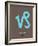 Capricorn Zodiac Sign Blue-NaxArt-Framed Art Print