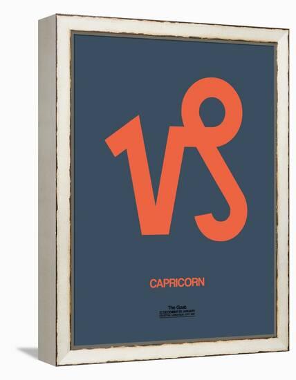 Capricorn Zodiac Sign Orange-NaxArt-Framed Stretched Canvas