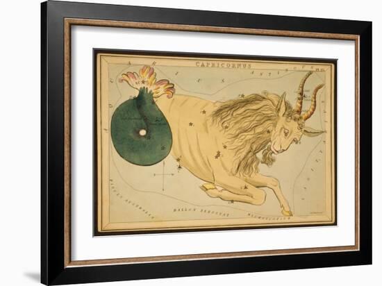 Capricornus Constellation, Zodiac Sign, 1825-Science Source-Framed Giclee Print